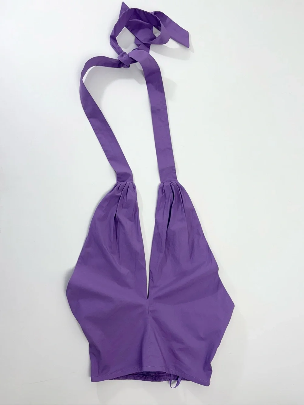 STAUD Kai Amethyst/Purple Crossover Tie Halter Top Sz XS - Picture 4 of 11